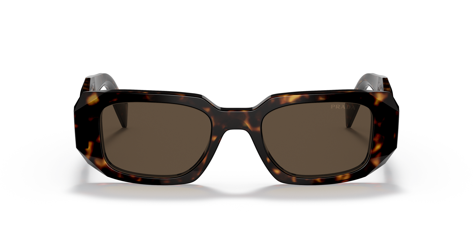 Pre-owned Prada Sunglasses Pr17ws 2au8c1 49mm Tortoise / Brown Lens Brand Authentic