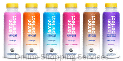 Lemon Perfect 6-Flavor Variety Pack, Hydrating Flavored Lemon Water, 12 Pack