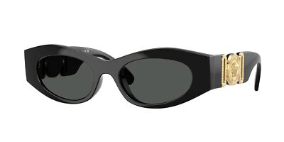 Pre-owned Versace Sunglasses Ve4480u Gb1/87 Black Grey Woman In Gray