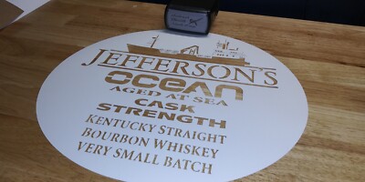 Stencil Airbrush Barrel Whiskey Whisky Bourbon 1 layer 18''