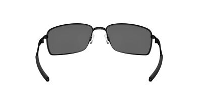 Pre-owned Oakley Square Wire Sunglasses, Polished Black Frame, Prizm Black Lens