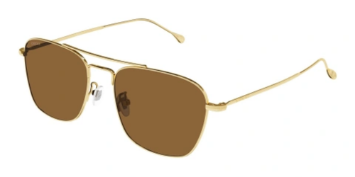 Pre-owned Gucci Gg1183s-002-53 Gold Brown