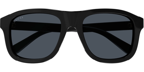 Pre-owned Gucci Gg1316s-001-54e Black Grey In Gray