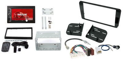 Subaru BRZ 12-16 2-DIN Autoradio Einbauset Adapter Kabel Radioblende