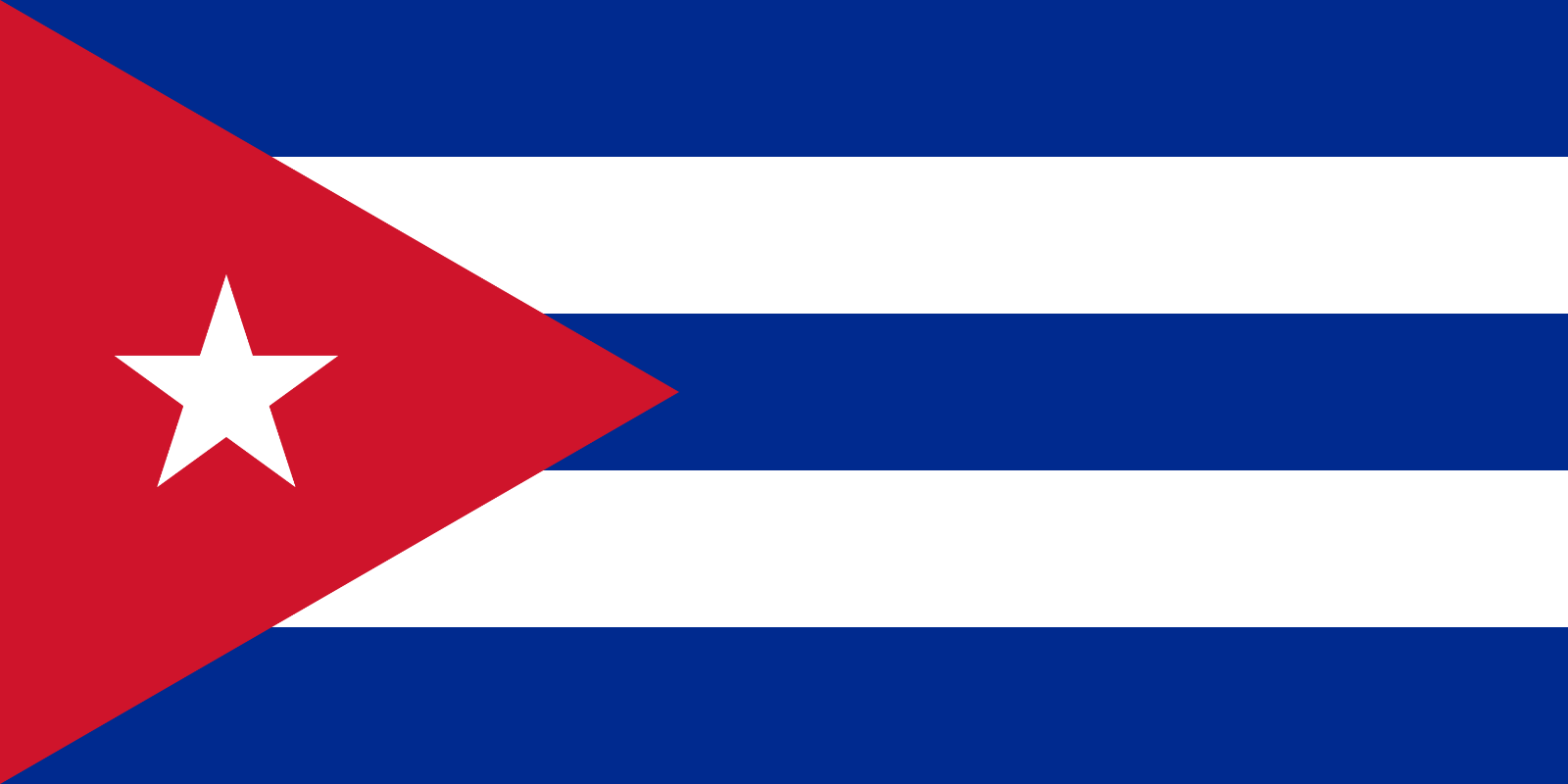 Cuba Flag Self Adhesive Vinyl Sticker