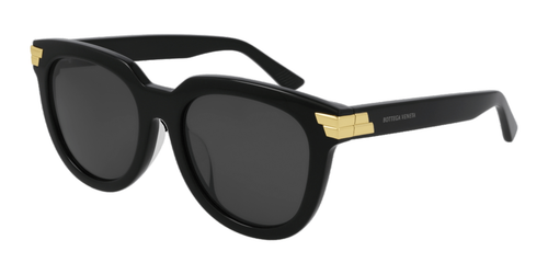 Pre-owned Bottega Veneta Sunglasses Bv1104sa-001 Black - Gold - Gray