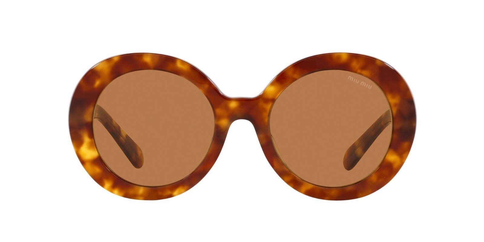 Pre-owned Miu Miu Mu 11ys Havana/light Brown (4bw2z1) Sunglasses