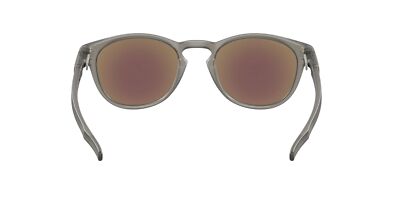 Pre-owned Oakley Latch Sunglasses, Matte Grey Ink Frame, Prizm Sapphire Polarized Lens In Blue