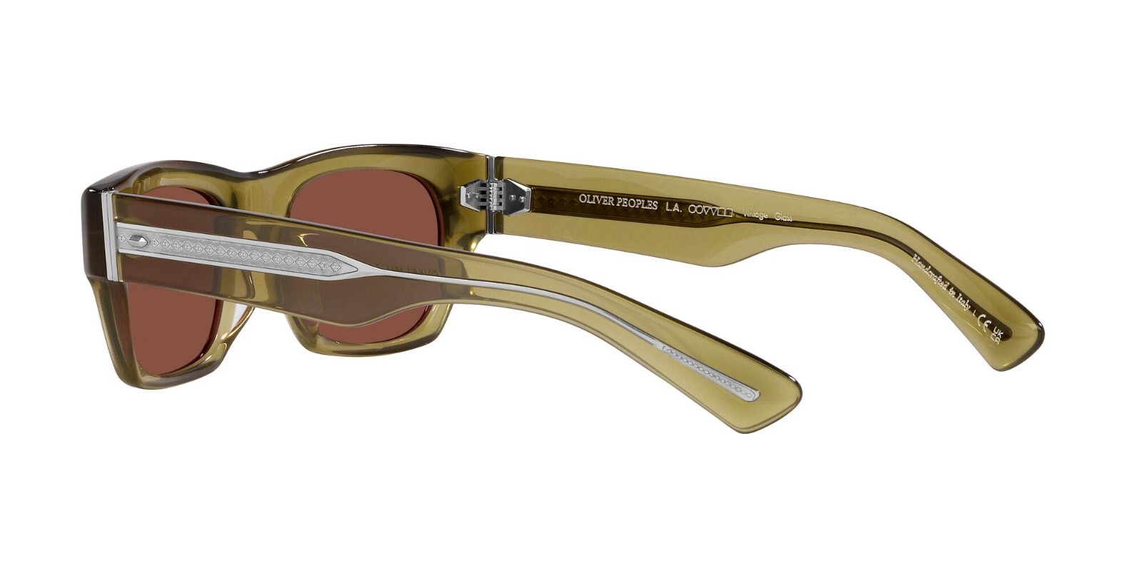 Pre-owned Oliver Peoples Kasdan Ov 5514su Olive Green/rose Brown (1678/c5) Sunglasses