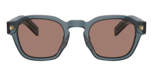 Pre-owned Prada 0pra16s-5217t05d Phantos Blue In Brown
