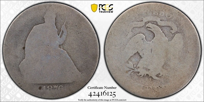 1876-S Seated Liberty 50c PCGS PO1