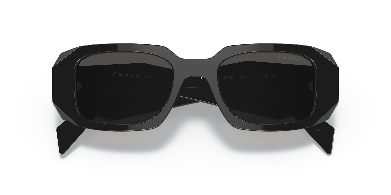 Pre-owned Prada Pr 17ws 1ab5so Black Dark Grey Lens Unisex Sunglasses Authentic In Gray