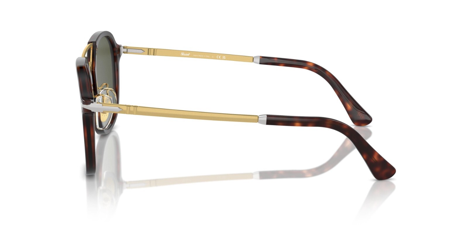 Pre-owned Persol Po 3352s Havana/green (24/31) Sunglasses