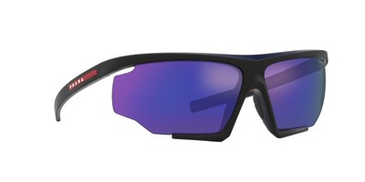 Pre-owned Prada Linea Rossa Sunglasses Ps 07ys 13k05u Black Blue Man