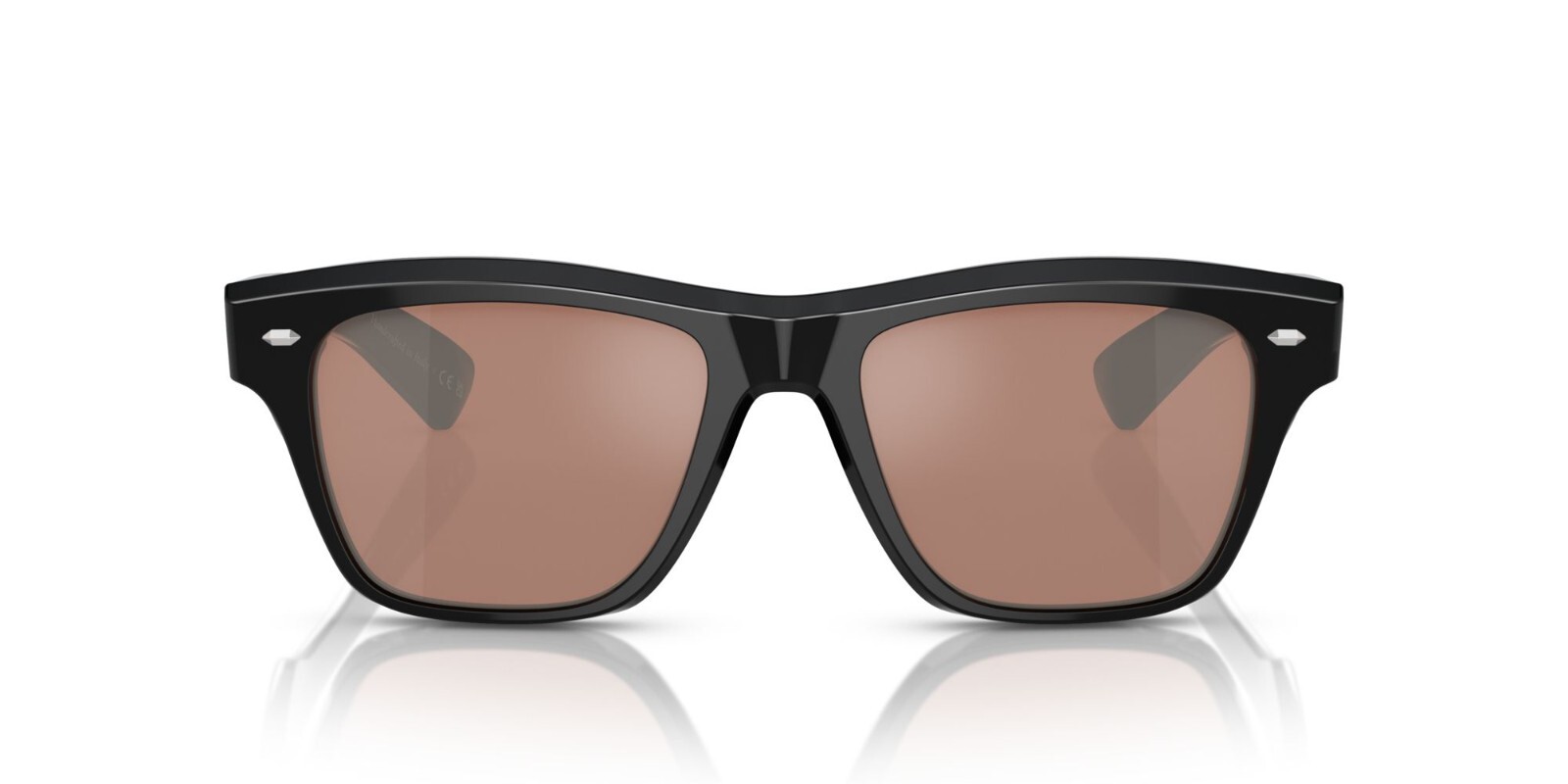 Pre-owned Oliver Peoples Oliver Sixties Sun Ov 5522su Black/persimmon Mirrored Sunglasses