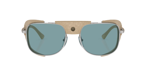 Pre-owned Persol 0po1013sz-531155p1 Rectangle Silver In Blue