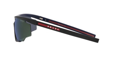 Pre-owned Prada Linea Rossa Sunglasses Ps 07ys 13k05u Black Blue Man