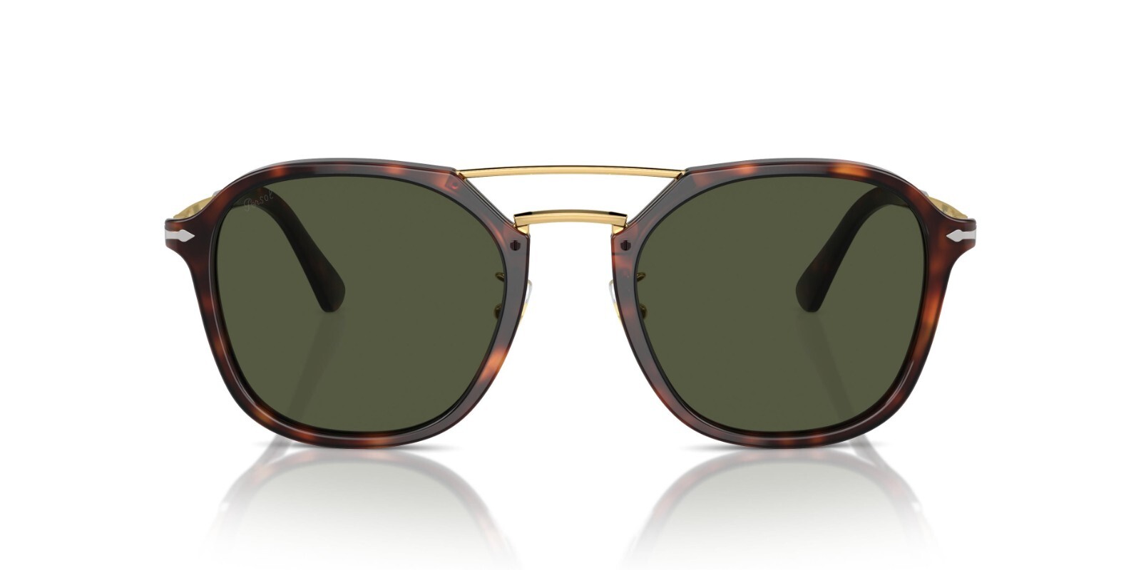 Pre-owned Persol Po 3352s Havana/green (24/31) Sunglasses
