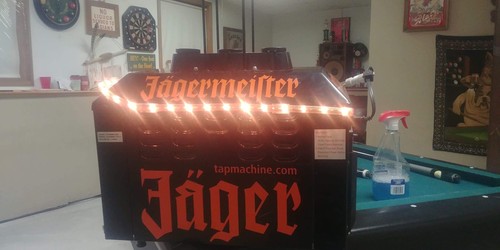 L688 Jagermeister JEMUS Tap Machine 3 Bottle Shot Dispenser Chiller Cooler WORKS