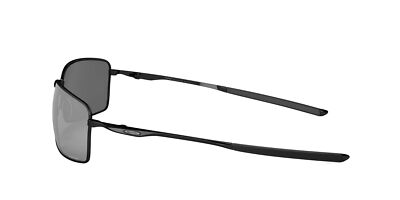 Pre-owned Oakley Square Wire Sunglasses, Polished Black Frame, Prizm Black Lens