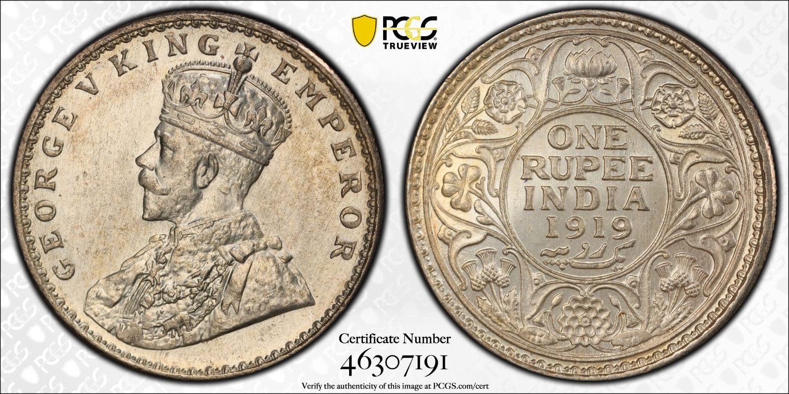 MS64 英領インド ルピー銀貨 1892C PCGS india rupee JCC | ジャパンコインキャビネット / 【SOLD】インド 1892年