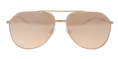 Pre-owned Dolce & Gabbana 0dg2166 K03/5r Gold Aviator Sunglasses