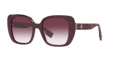 Pre-owned Burberry Helena Be 4371 Burgundy/violet 52/20/140 Women Sunglasses