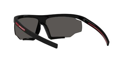 Pre-owned Prada Linea Rossa Sunglasses Ps 07ys Dg006f Black Grey Man In Gray