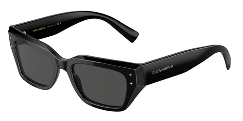 Pre-owned Dolce & Gabbana Sunglasses Dg4462 501/87 Black Grey Woman In Gray