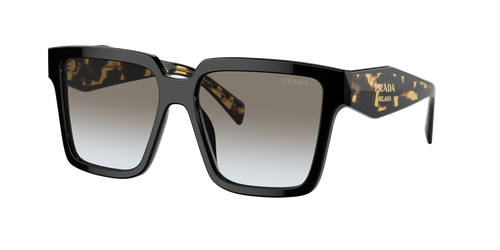 Pre-owned Prada Sunglasses Pr24zs 1ab0a7 56mm Black / Grey Gradient Lens