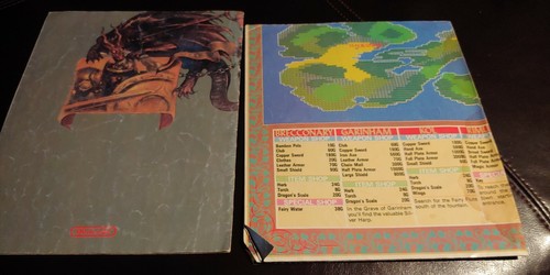 Dragon Warrior I Nintendo Power Strategy Guide Players Hint Book & Contra Poster