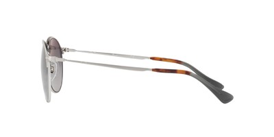 Pre-owned Persol Po7649s 1068m3 Mt Silver Grad Green Polarized 53 Mm Men's Sunglasses