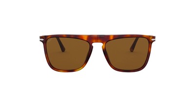Pre-owned Persol Po3225s Rectangular Sunglasses Havana/brown Polarized 56 Millimeters