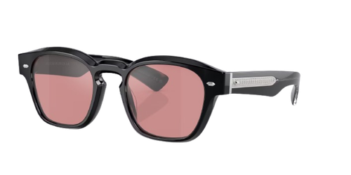 Pre-owned Oliver Peoples 0ov5521su-5014923e Pillow Black In Purple