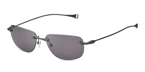 Pre-owned Dita Lancier Sunglasses Dls120-a-03 Matte Black In Gray