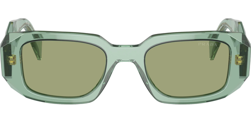 Pre-owned Prada 0pr17ws-4911r10e Rectangle Green