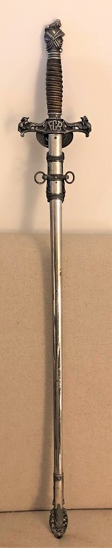 ORNATE ANTIQUE FRATERNAL KNIGHTS OF PYTHIAS SWORD SCABBARD CINCINNATI REGALIA CO