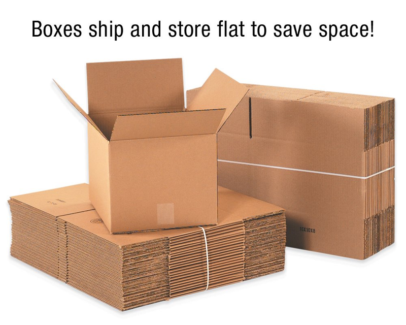 Shipping Boxes Small 8"L X 6"W X 4"H, 100-Pack | Corrugated Cardboard Box for Pa