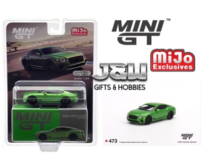 Mini GT Bentley Continental GT Speed 2022 Apple Green MGT00473 1/64