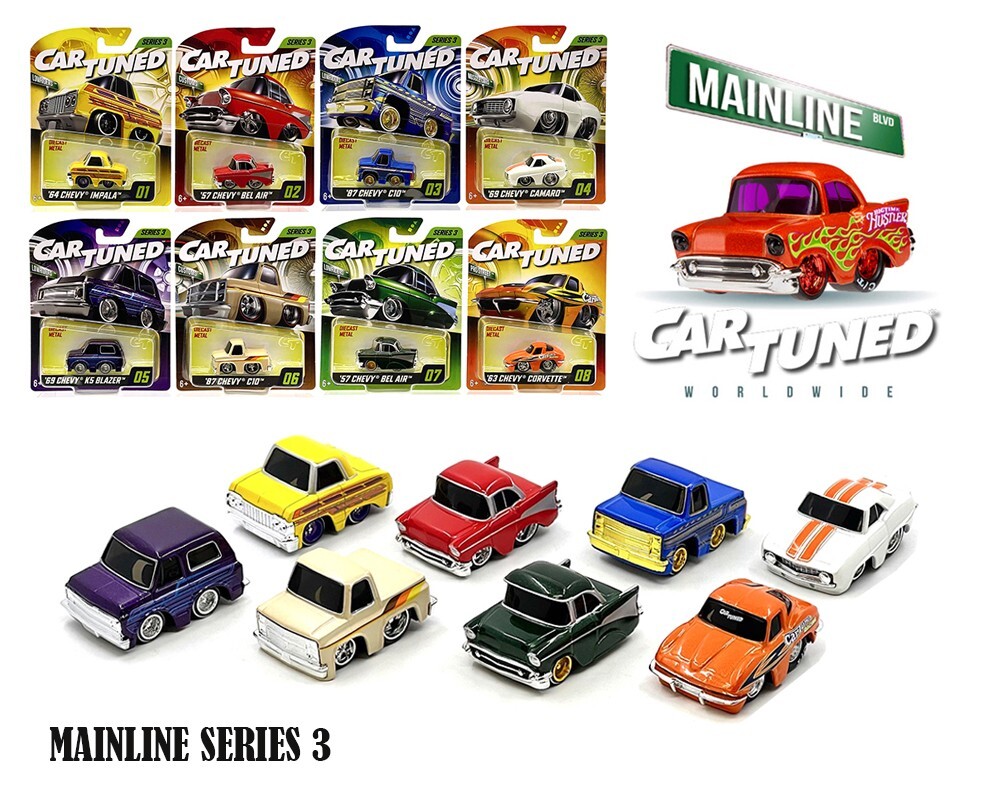 2025 CarTuned 1:64 Series 3 Mainline Assortment 8 Car Set