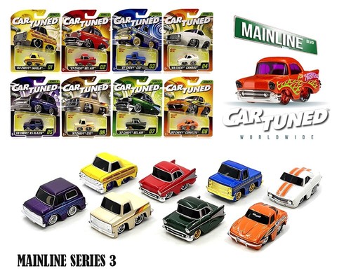 CarTuned Series 3 Mainline Assortment Complete Set Of 8 Car