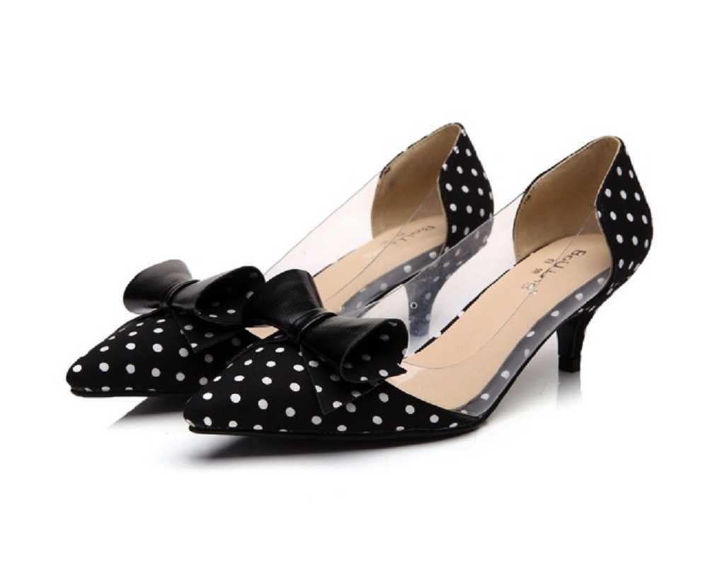 Women's Casual Polka Dot Heels