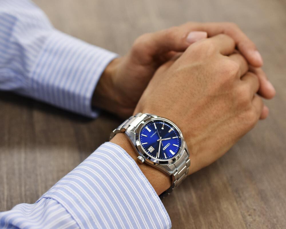 Pre-owned Citizen Mechanical Nb1050-59l Automatic Sapphire Glass Men Watch Made In Japan