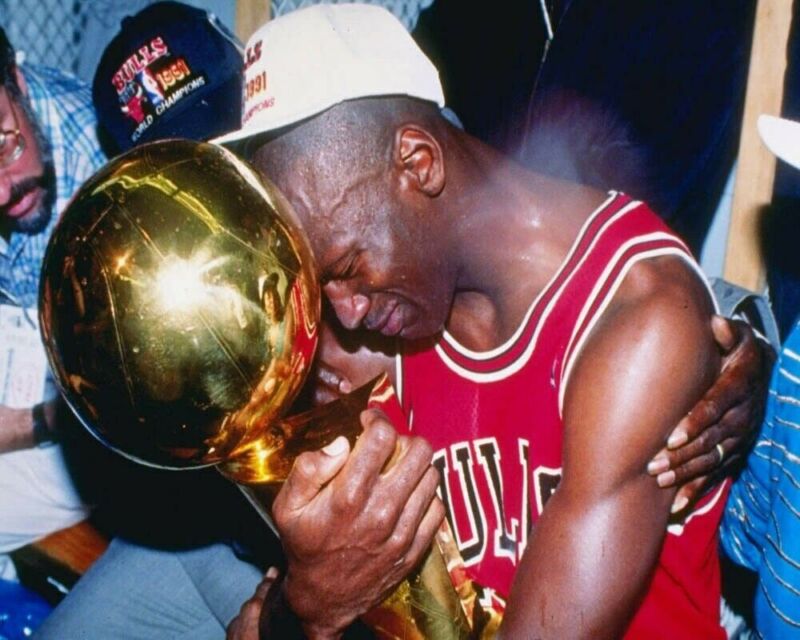 Michael Jordan With A Cup 8x10 Picture Celebrity Print