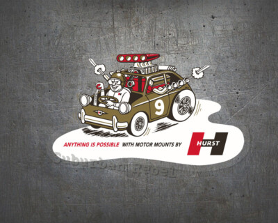Hurst No. 9 Aufkleber - Oldschool Aircooled Drag Racing Hot Rod MOPAR V8 Muscle