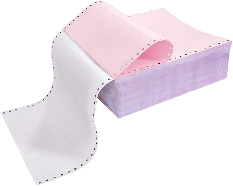 9-1/2 X 11 Inches NCR Continuous Feed Computer Paper 2-Ply, 1000 Count Carbonles