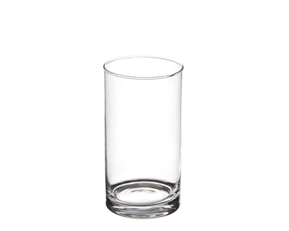 Vaso Cilindrico Cilindro In Vetro Trasparente Altezza 15cm Diametro 10cm sus