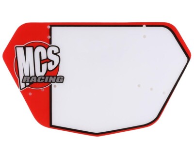 MCS BMX NUMBER PLATE PRO (LARGE) RED
