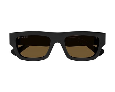 Pre-owned Gucci Gg1301s-004-55 Black Havana Brown