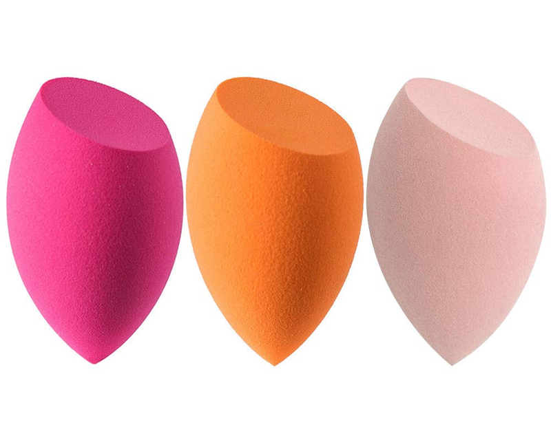3Pcs Beauty Makeup Sponges Set for Dry & Wet Use - Foundation Blending Sponge fo